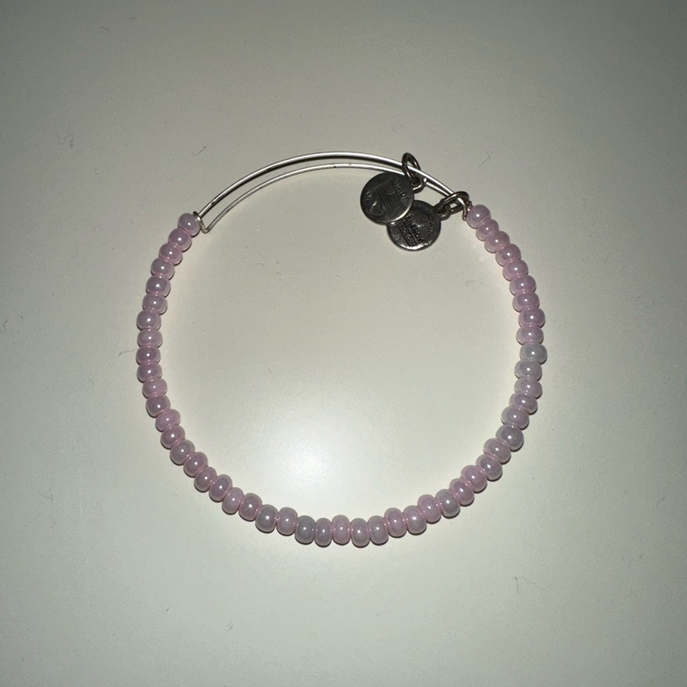 Light pink beaded Alex and Ani bracelet